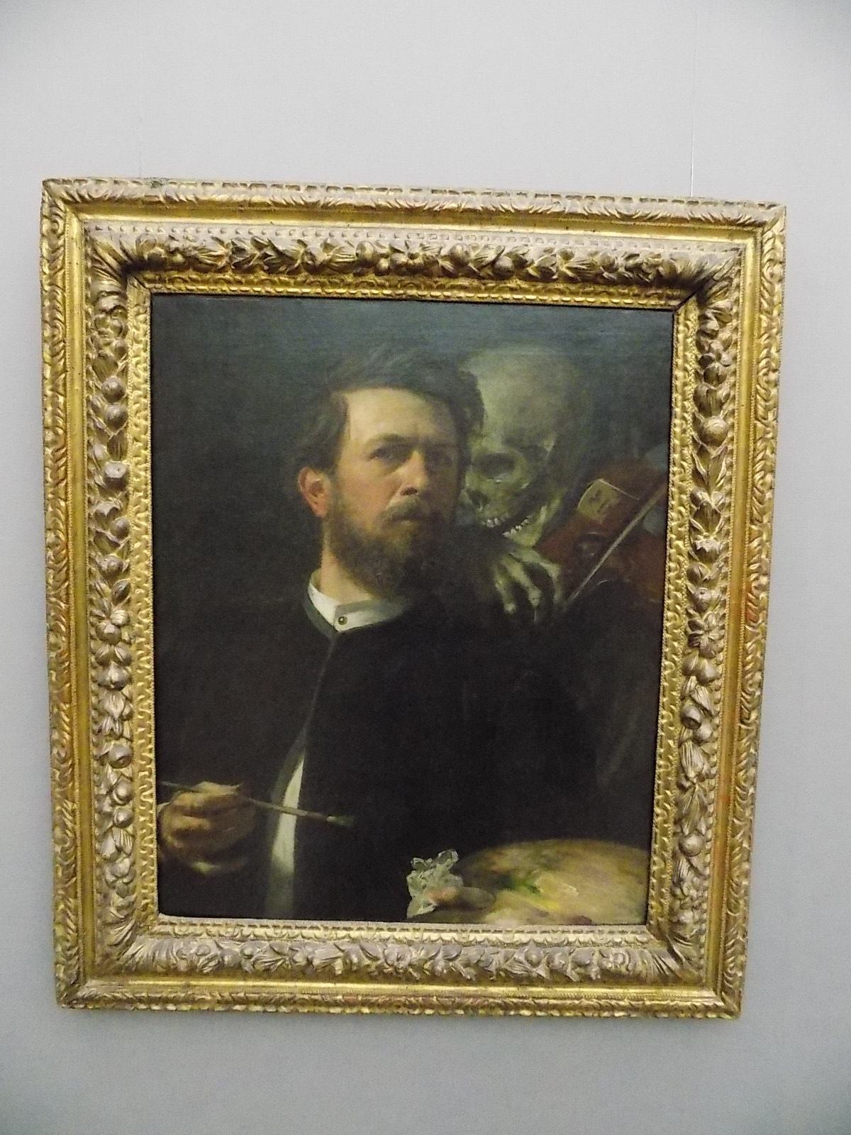 Arnold Böcklin, Auto-retrato com a morte tocando seu violino