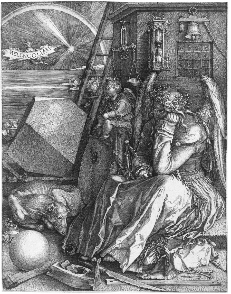Melancholia, de Albrecht Dürer, séc. XV | Wikimedia Commons