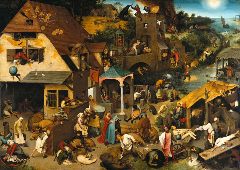 Um pouco sobre os ‘Provérbios Holandeses’, de Pieter Bruegel, o Velho