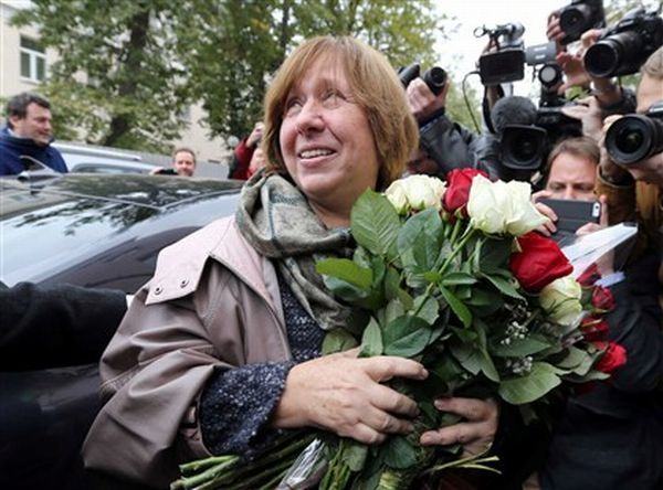 Um rascunho de Svetlana Alexievich, vencedora do Prêmio Nobel de Literatura de 2015